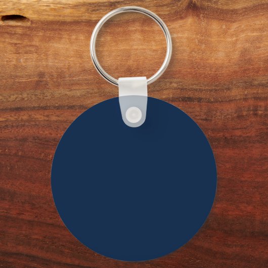 Aangepaste Uw Citaat Hier Geschenk Navy Goud Geper Sleutelhanger (Achterkant)