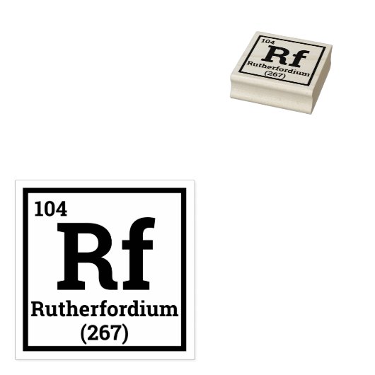 Aangepaste uw element Periodieke tabel van element Rubberstempel (Gestempeld)