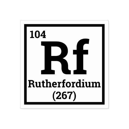 Aangepaste uw element Periodieke tabel van element Rubberstempel (Afrduk)