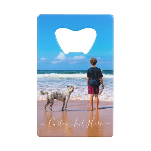 Aangepaste uw Fles Opener met Tekst Kredietkaart Flessenopener (Voorkant)