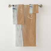 Aangepaste Uw Foto Badhanddoek Set met Tekst Bad Handdoek (Insitu)