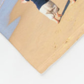 Aangepaste uw foto en tekst collage fleece deken (Hoek)