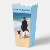 Aangepaste uw foto en tekst Popcorn Box Bedankdoosjes (Achterkant)