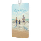 Aangepaste uw foto luchtverfrisser met tekst (Links)