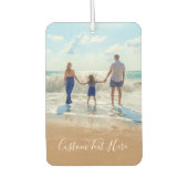 Aangepaste uw foto luchtverfrisser met tekst (Voorkant)