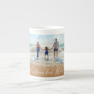Aangepaste Uw Foto Mok Gift met Tekst Gepersonalis