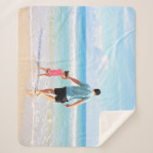 Aangepaste uw foto Sherpa deken gepersonaliseerd (Voorkant)