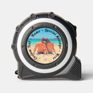 Aangepaste uw foto tape meten cadeau met tekst rolmaat