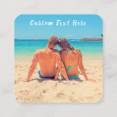 Aangepaste uw foto Visitekaartje gepersonaliseerd (Achterkant)