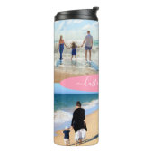 Aangepaste uw fotocollage thermische droogtrommel  thermosbeker (Gedraaid links)