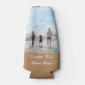 Aangepaste uw Fotofles Koeler met Tekst (Voorkant)