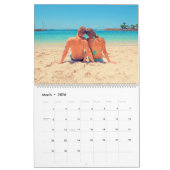 Aangepaste uw fotokalender cadeau met tekstnaam kalender (Mar 2026)