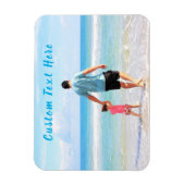 Aangepaste uw fotomagneet met tekst gepersonalisee magneet (Verticaal)