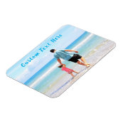 Aangepaste uw fotomagneet met tekst gepersonalisee magneet (Linkerzijde)