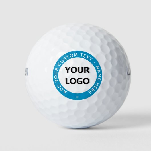 Aangepaste uw Logo en tekst golfballen Kies kleure (Voorkant)
