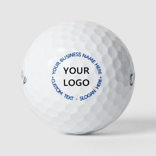 Aangepaste Uw Logo Naam Tekststempels Golfballen (Voorkant)