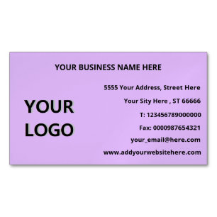 Aangepaste Uw Logo Tekstinfo Magnetisch Visitekaar Visitekaartje