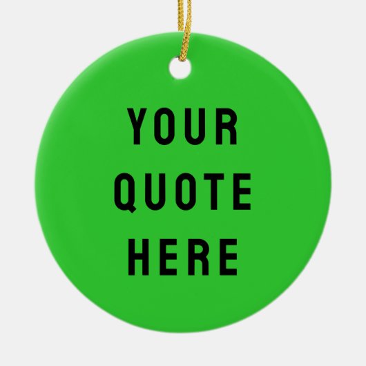 Aangepaste uw offerte hier cadeau Limoen gepersona Keramisch Ornament (Voorkant)