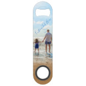 Aangepaste uw Photo Bar Key met Tekst Speed Flessenopener (Achterkant)
