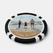 Aangepaste uw Photo Poker-chips met tekstnaam Poker Chips (Enkel)