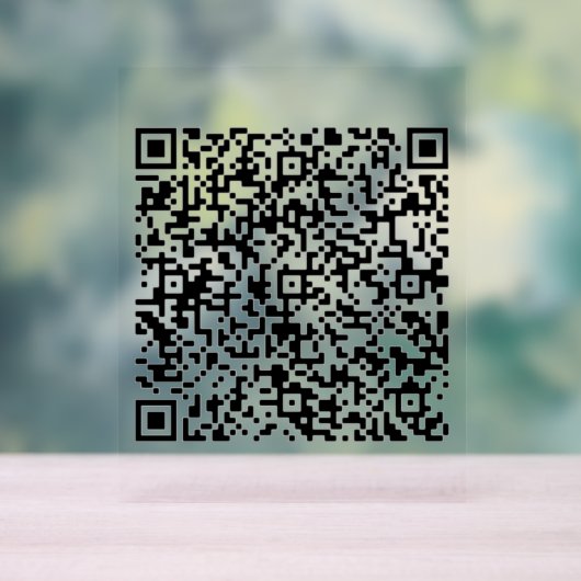 Aangepaste uw QR-code Scan gepersonaliseerd acryl  Acryl Bord (Neutraal)
