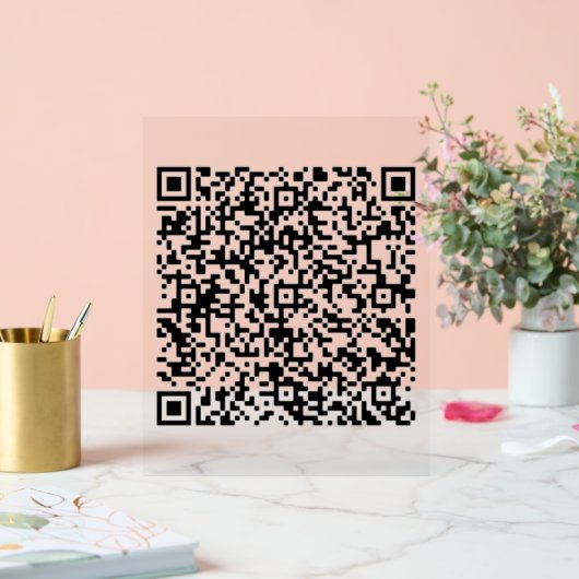 Aangepaste uw QR-code Scan gepersonaliseerd acryl  Acryl Bord (Huwelijk)