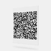 Aangepaste uw QR-code Scan gepersonaliseerd acryl  Acryl Bord (Hoek)
