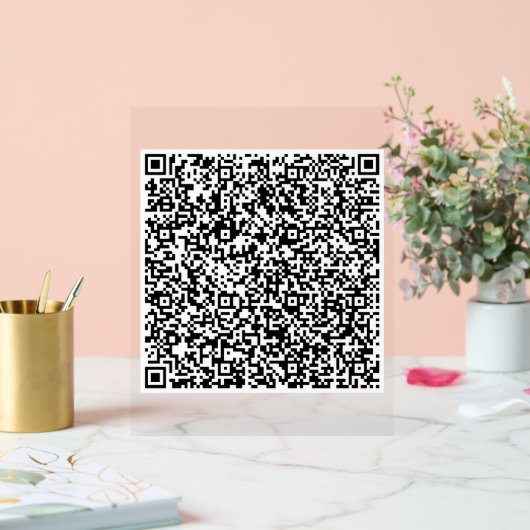 Aangepaste uw QR-code Scan gepersonaliseerd acryl Bord (Huwelijk)