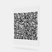 Aangepaste uw QR-code Scan gepersonaliseerd acryl Bord (Hoek)