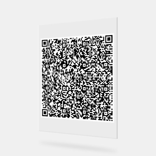 Aangepaste uw QR-code Scan gepersonaliseerd acryl Bord (Hoek)