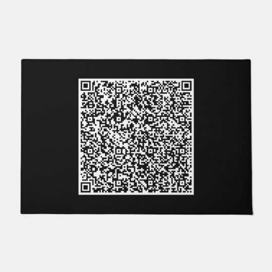 Aangepaste uw QR-code Scan Info Kleur Deurmat (Voorkant)