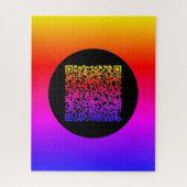 Aangepaste Uw QR Code Scan Info Puzzel Kleurrijke  Legpuzzel (Verticaal)