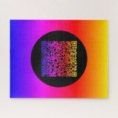 Aangepaste Uw QR Code Scan Info Puzzel Kleurrijke  Legpuzzel (Horizontaal)