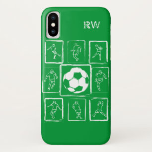 Aangepaste vaardigheden voor getrainde voetbal iPhone x hoesje