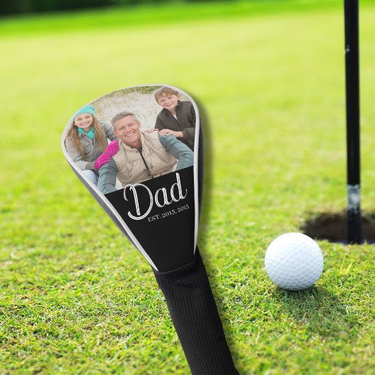 Aangepaste Vader Opgericht Foto Golfheadcover