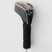 Aangepaste Vader Opgericht Foto Golfheadcover (Schuin)