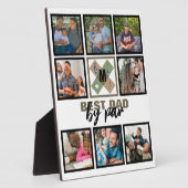Aangepaste vaderdag Beste vader van foto's van fot Fotoplaat (Zijkant)