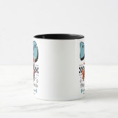 Aangepaste vaderdag cadeau, papa eend mok (Midden)