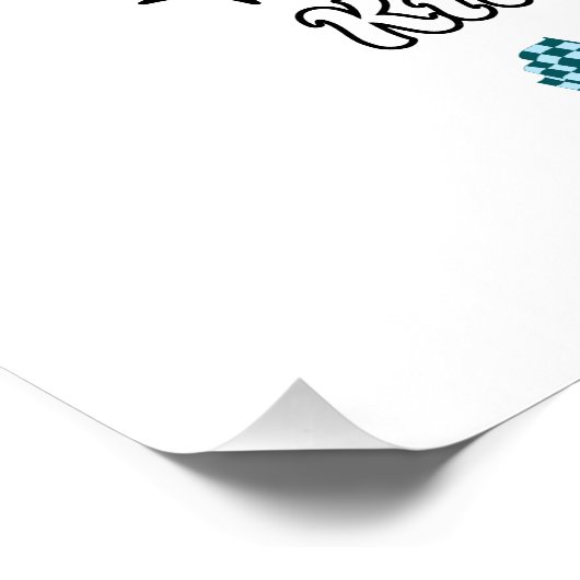 Aangepaste vaderdag cadeau, papa eend perfect poster (Hoek)