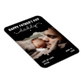 Aangepaste Vaderdag Cute Minimal Photo Magneet (Rechterzijde)