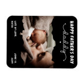 Aangepaste Vaderdag Cute Minimal Photo Magneet (Horizontaal)