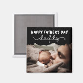 Aangepaste Vaderdag Cute Minimal Photo Magneet (Voorkant / Achterkant)