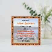 Aangepaste Vaderdag die Brunch uitnodigt (fietsont Kaart (Staand voorkant)