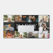 Aangepaste Vaderdag-familie fotocollage Bureaumat (Keyboard & Muis)