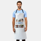 Aangepaste Vaderdag Foto Collage Beste papa ooit Schort (Gedragen)