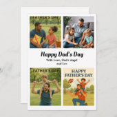 Aangepaste Vaderdag Foto Collage kaart (Voorkant / Achterkant)