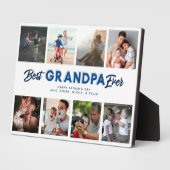 Aangepaste Vaderdag fotocollage Beste opa Fotoplaat (Zijkant)