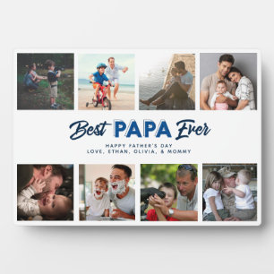 Aangepaste Vaderdag fotocollage beste papieren ooi Fotoplaat