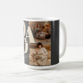 Aangepaste Vaderdag-fotocollage | DAD-brieven - Koffiemok (Voorkant rechts)