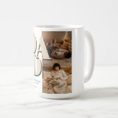 Aangepaste Vaderdag-fotocollage | DAD-brieven - Koffiemok (Voorkant rechts)